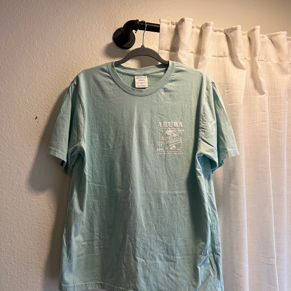 Light Blue Graphic T-Shirt